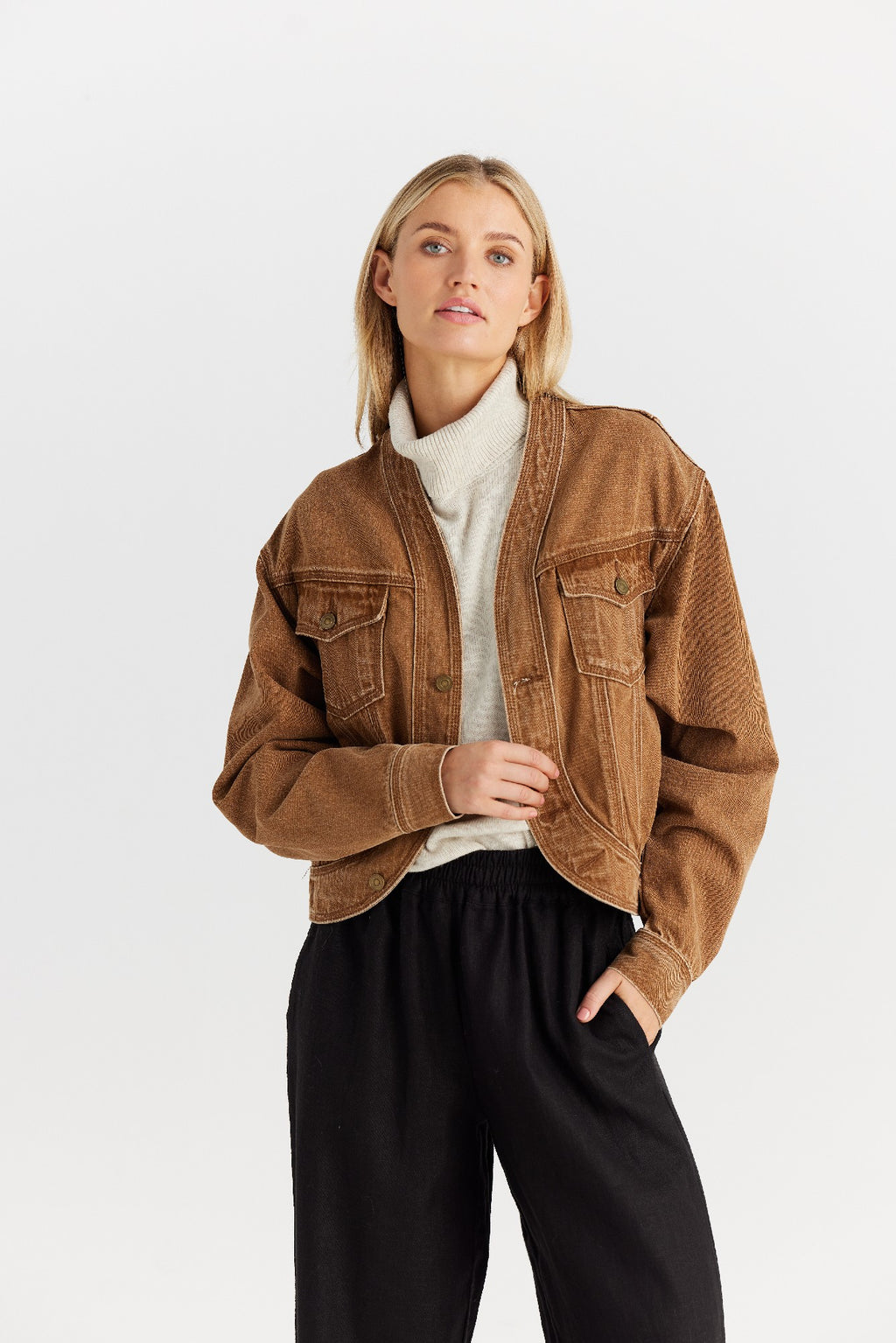 The Shanty Milano Jacket - Chestnut [CLR:CHESTNUT SZ:XS]