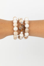 Load image into Gallery viewer, Holiday Annie Bracelet Set of 3 - Natural 
