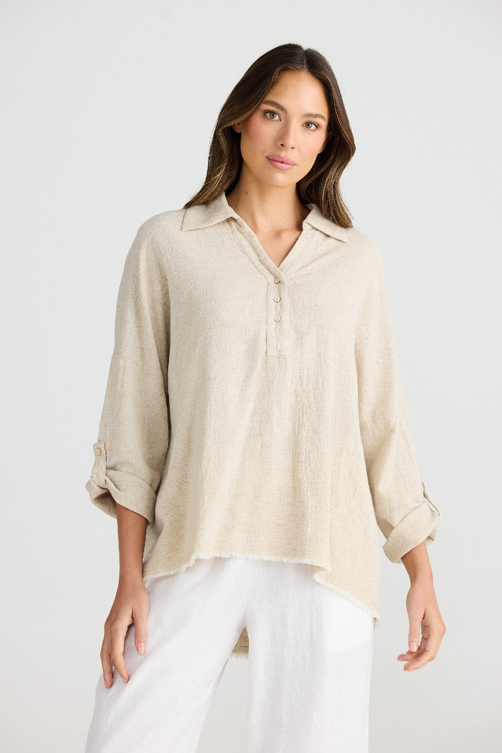 The Shanty Corporation Amar Shirt - Natural Jaquard [CLR:NATURAL JAQUARD SZ:S/M]