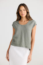 Load image into Gallery viewer, The Shanty Corporation Pisa Top - Pistachio Linen [CLR:PISTACHIO LINEN SZ:XS]
