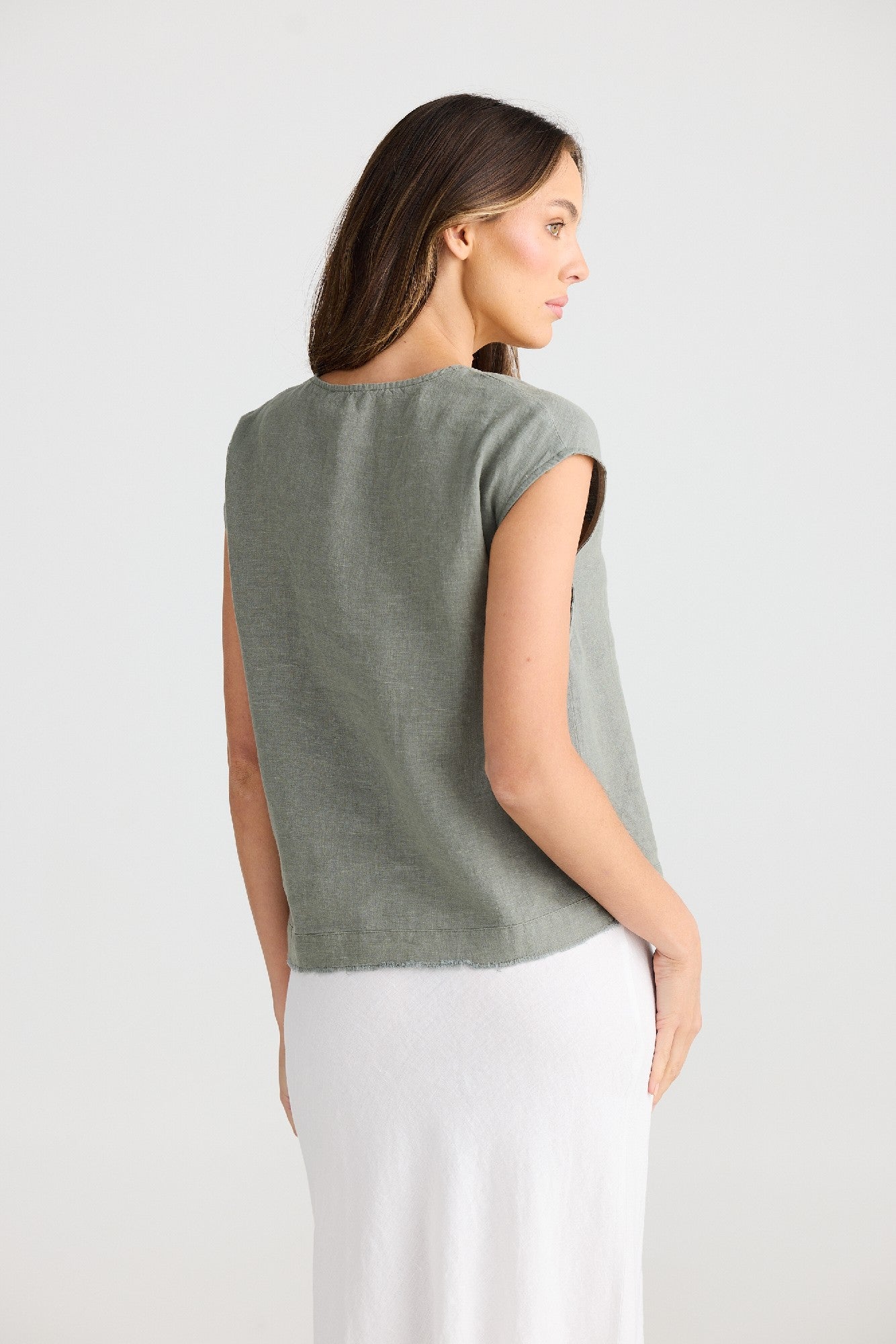 The Shanty Corporation Pisa Top - Pistachio Linen [CLR:PISTACHIO LINEN SZ:XS]