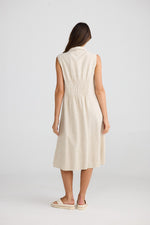 Load image into Gallery viewer, The Shanty Corporation Florentine Dress - Natural Jaquard [CLR:NATURAL JAQUARD SZ:XS]
