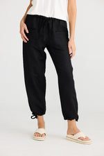 Load image into Gallery viewer, The Shanty Corporation Amazon Linen Blend Pant - Black [CLR:BLACK SZ:XS]
