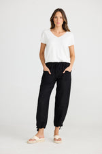 Load image into Gallery viewer, The Shanty Corporation Amazon Linen Blend Pant - Black [CLR:BLACK SZ:XS]
