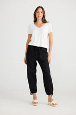 Load image into Gallery viewer, The Shanty Corporation Amazon Linen Blend Pant - Black [CLR:BLACK SZ:XS]
