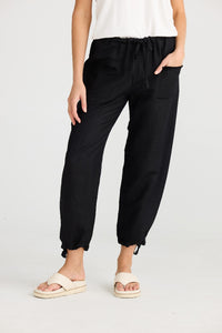 The Shanty Corporation Amazon Linen Blend Pant - Black [CLR:BLACK SZ:XS]