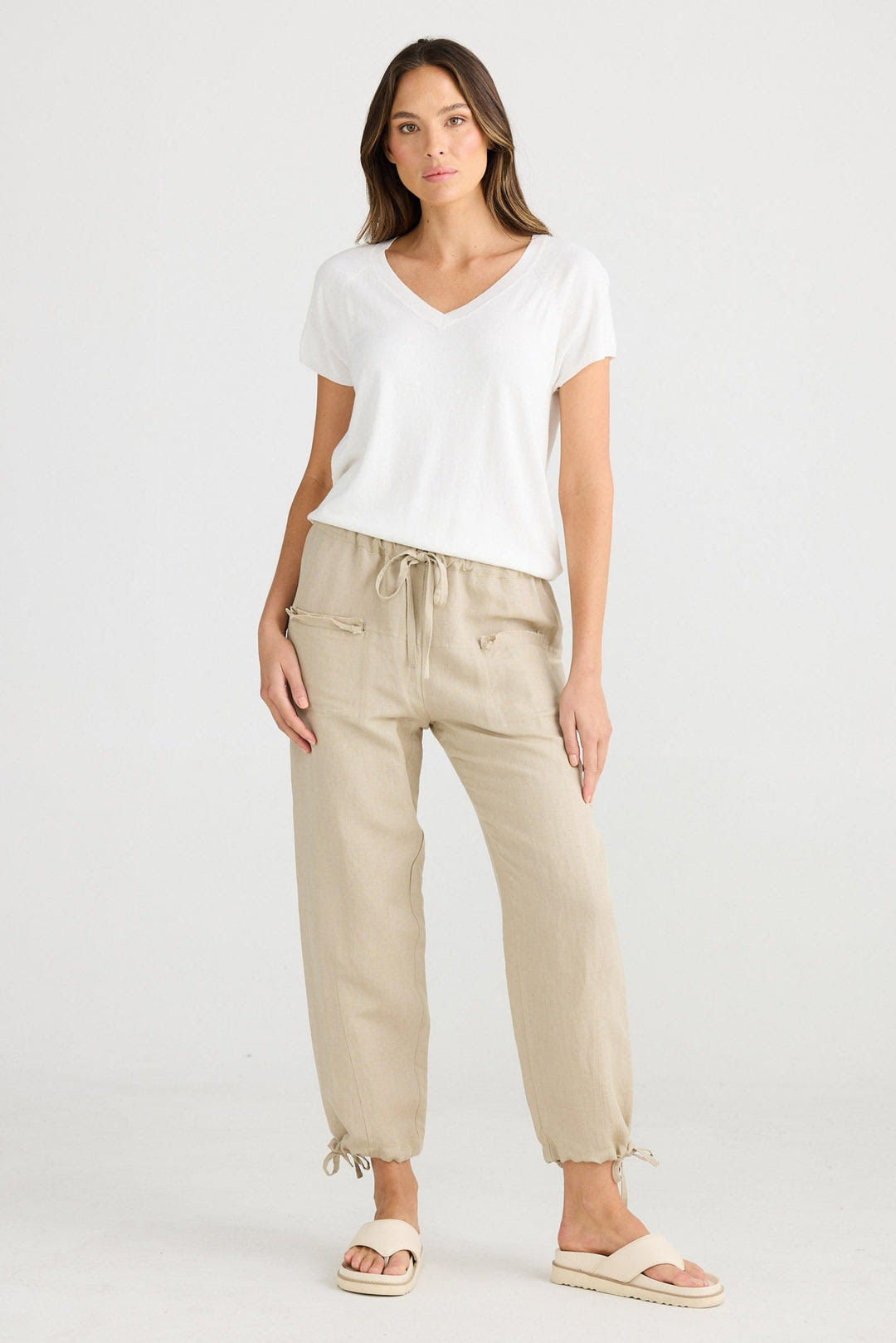 The Shanty Corporation Amazon Pant - Natural Linen Blend [CLR:NATURAL LINEN  SZ:XS]