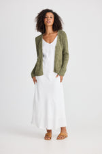 Load image into Gallery viewer, The Shanty Saffron Cardi - Khaki [SZ:S]
