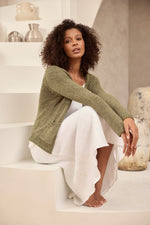 Load image into Gallery viewer, The Shanty Saffron Cardi - Khaki [SZ:S]
