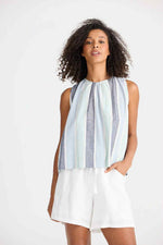 Load image into Gallery viewer, The Shanty Corporation Keo Top - Tulip Stripe [SZ:S]
