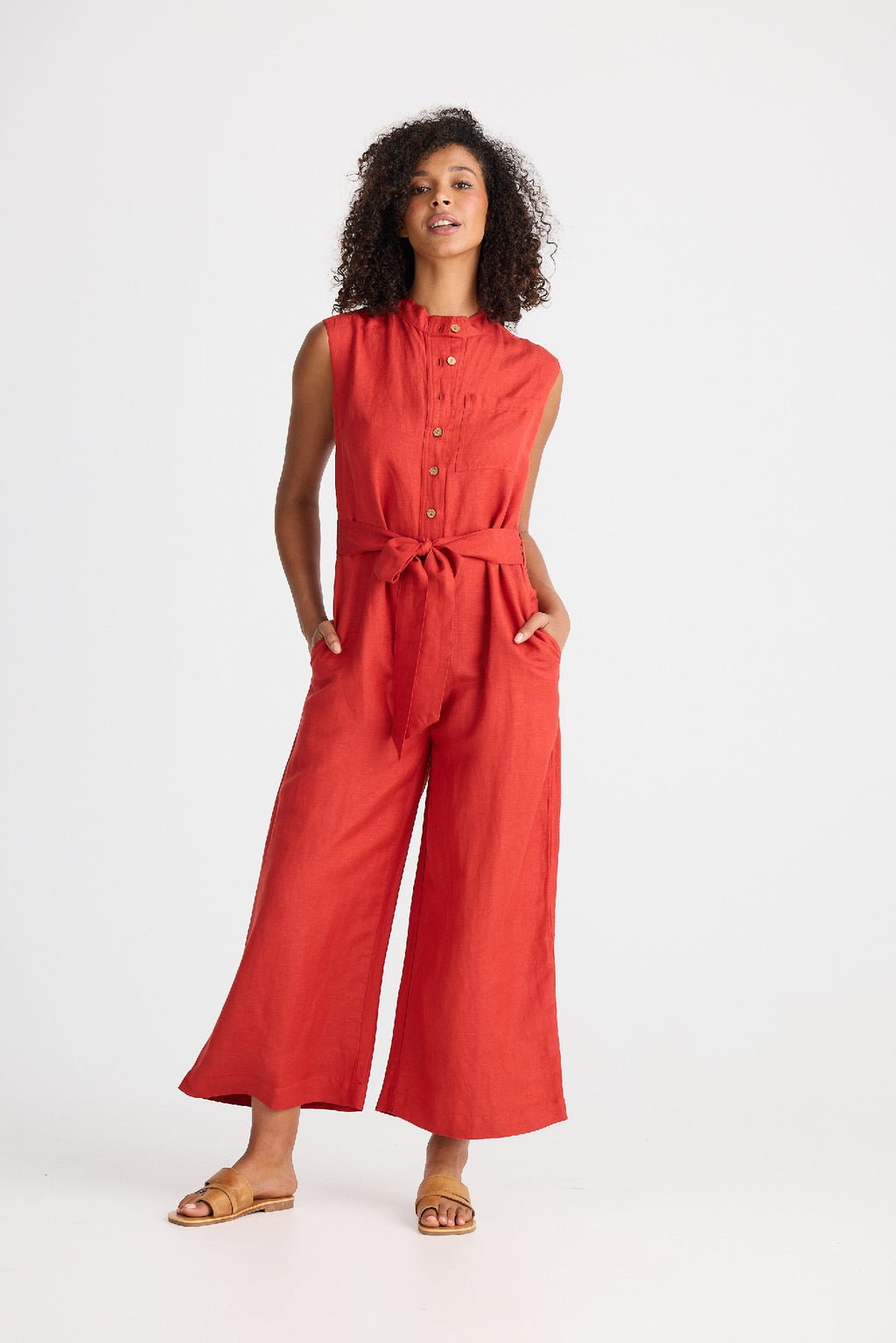 The Shanty Isola Jumpsuit - Cherry [SZ:XS]
