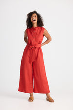 Load image into Gallery viewer, The Shanty Isola Jumpsuit - Cherry [SZ:XS]
