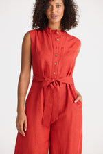 Load image into Gallery viewer, The Shanty Isola Jumpsuit - Cherry [SZ:XS]
