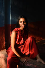 Load image into Gallery viewer, The Shanty Isola Jumpsuit - Cherry [SZ:XS]
