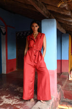Load image into Gallery viewer, The Shanty Isola Jumpsuit - Cherry [SZ:XS]
