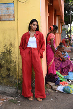 Load image into Gallery viewer, The Shanty Dickens Pant - Cherry [SZ:XS]
