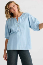 Load image into Gallery viewer, Talisman Rodeo Top - Light Denim [SZ:XS]
