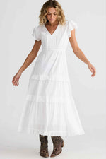Load image into Gallery viewer, Talisman Lantern Dress - White [SZ:S]
