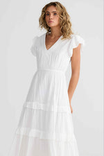 Load image into Gallery viewer, Talisman Lantern Dress - White [SZ:S]

