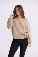 Load image into Gallery viewer, Brave + True Monteith Wrap Knit - Oat Marle [SZ:S/M]
