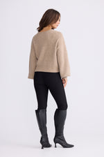 Load image into Gallery viewer, Brave + True Monteith Wrap Knit - Oat Marle [SZ:S/M]
