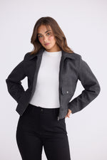 Load image into Gallery viewer, Brave + True Hollis Jacket - Charcoal [SZ:S]
