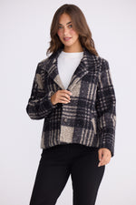 Load image into Gallery viewer, Brave + True Ascot Jacket - Black Check [SZ:XS]
