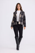 Load image into Gallery viewer, Brave + True Ascot Jacket - Black Check [SZ:XS]
