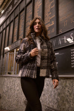 Load image into Gallery viewer, Brave + True Ascot Jacket - Black Check [SZ:XS]
