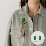 Load image into Gallery viewer, Klipsta SPEX Magnetic Glasses Clips 2pk - Forest Green
