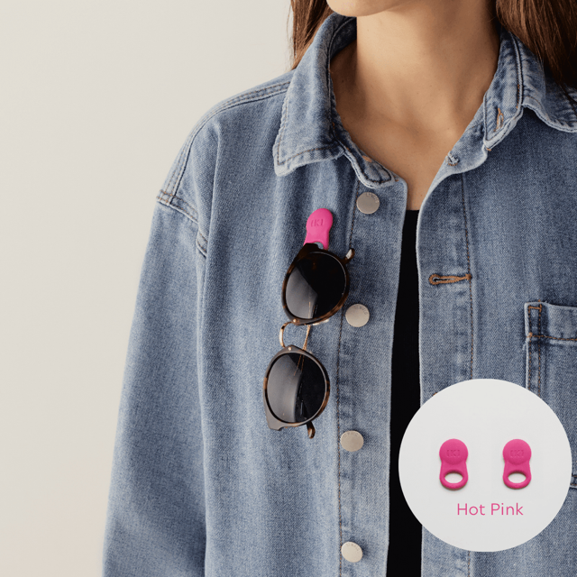 Klipsta SPEX Magnetic Glasses Clips 2pk - Hot Pink