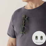 Load image into Gallery viewer, Klipsta SPEX Magnetic Glasses Clips 2pk - Olive Green
