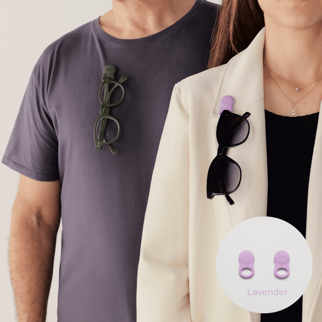 Klipsta SPEX Magnetic Glasses Clips 2pk - Lavender