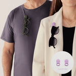 Load image into Gallery viewer, Klipsta SPEX Magnetic Glasses Clips 2pk - Lavender

