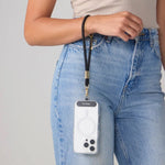 Load image into Gallery viewer, Klipsta LOOP Phone Wrist Strap - Black &amp; Gold
