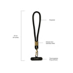 Load image into Gallery viewer, Klipsta LOOP Phone Wrist Strap - Tan &amp; Silver
