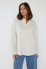 Load image into Gallery viewer, Alexandra Australia Henley Jumper - Oat [SZ:XS/8]

