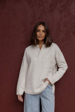 Load image into Gallery viewer, Alexandra Australia Henley Jumper - Oat [SZ:XS/8]
