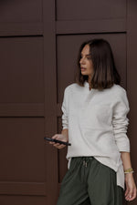 Load image into Gallery viewer, Alexandra Australia Henley Jumper - Oat [SZ:XS/8]
