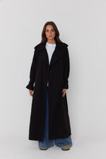 Load image into Gallery viewer, Alexandra Australia Pascal Soft Maxi Trench - Black [SZ:XS/8]
