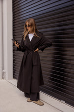Load image into Gallery viewer, Alexandra Australia Pascal Soft Maxi Trench - Black [SZ:XS/8]
