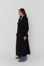 Load image into Gallery viewer, Alexandra Australia Pascal Soft Maxi Trench - Black [SZ:XS/8]
