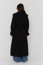 Load image into Gallery viewer, Alexandra Australia Pascal Soft Maxi Trench - Black [SZ:XS/8]
