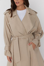 Load image into Gallery viewer, Alexandra Australia Pascal Soft Maxi Trench - Beige [SZ:XS/8]
