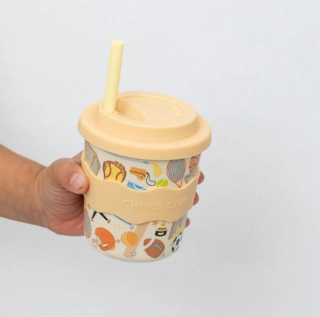Chino Club Kids Keep Cup & Straw 8oz - Sports