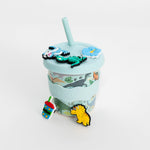 Load image into Gallery viewer, Chino Club Kids Chino Charm Cup &amp; Straw 8oz - Dino
