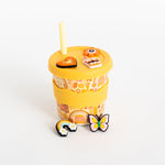 Load image into Gallery viewer, Chino Club Kids Chino Charm Cup &amp; Straw 8oz - Retro

