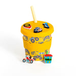Load image into Gallery viewer, Chino Club Kids Keep Cup &amp; Straw 8oz - Wheelies Chino Charm Cup
