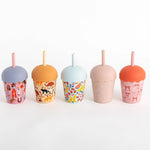 Load image into Gallery viewer, Chino Club Mini Smoothie Cup &amp; Straw 200ml - Australian Animals
