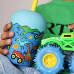 Load image into Gallery viewer, Chino Club Mini Smoothie Cup &amp; Straw 200ml - Dinotrucks
